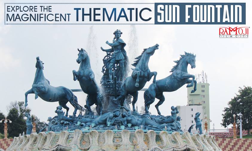 Sun fountain theme for film making at Ramoji Film City Hyderabad